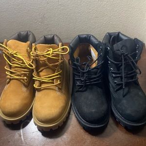 Toddler timberland boots (bundle)
